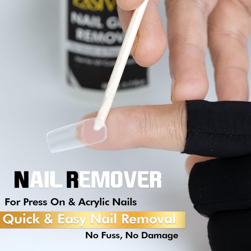 EXSIVIA Nail Glue Remover for Press On Nails, Acrylic Nails & Glue On Nails - 50mL Non-Acetone, Gentle & Odorless Debonder Serum