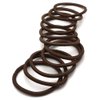 Dofash 30Pcs Brown Hair Ties Hair Elastics Hair Rubber Bands No Damage Metal Free Hair Bands Ouchless Hair Ties for Women Girls Thick Hair(Brown)