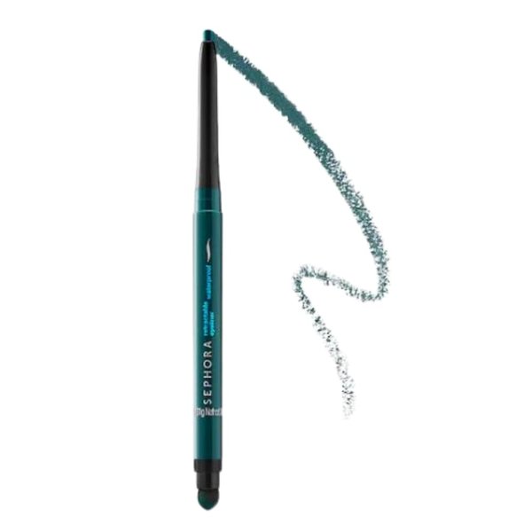 Sephora Retractable Waterproof Eyeliner - 27 Matte Deep Green (Deep Forest Green)