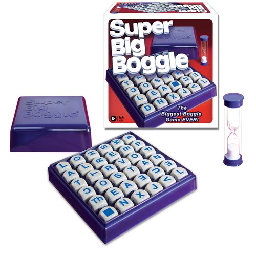 Super Big Boggle with 6x6 Grid and 36 Letter Cubes by Winning Moves Games USA, the Biggest Boggle...