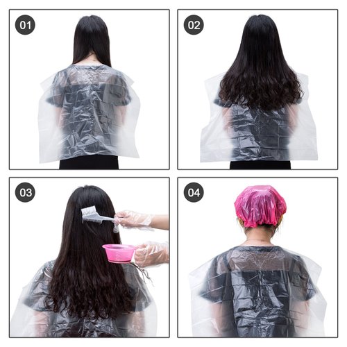 eBoot Hair Coloring Dyeing Kit Hair Dye DIY Tool, Dye Brush Comb Mixing Bowl Ear Caps Shower Cap Disposable Gloves Cape and Elastic