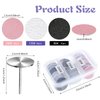 60Pcs Sanding Paper Discs 25mm Replacement Foot Sandpaper Discs Bits for Electric Callus Remover Dead Skin Pedicure(Pink, White, Black)