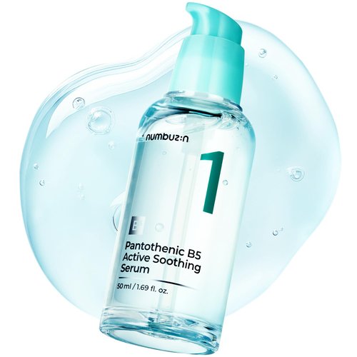 numbuzin No.1 Pantothenic B5 Active Soothing Serum | Soothing Hydrating Serum | Pantothenic Acid, Niacinamide | Excess Oil Control, Reduces Breakouts, Acne | Oily, Acne-Prone Skin | 1.69 fl. oz.