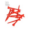 PRIDE GOLF TEE unisex adult 30 Count Golf Tees, Orange, 3.25 US