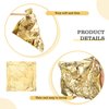 100 Sheets Gold Foil Paper Art Gold Foil Sheets Gilding Brush Thin Gold Leaf Sheets Gold Foil Paper Craft for Arts Painting Gilding Crafting Decoration, 5.5 x 5.5 Inches