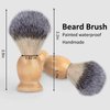 Hand Crafted Shaving Brush for Men, Wood Handle Hair Salon Shave Brush for Wet Shave Safety Razor, Perfect Father's Day Gifts for Him Dad Boyfriend