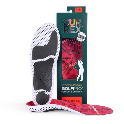 CURREX GolfPro Insoles for Golf Shoes – Arch Support Inserts to Improve Balance, Stability, Comfort & Performance, Help with Foot & Heel Pain Relief – for Men & Women – Low Arch, Medium
