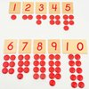 Hidoggy Montessori Cards and Counters Math Games Early Education Learning Numbers Counting Toy