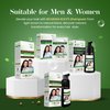 Ammonia-Free Herbal Hair Shampoo - Effectively Covers Gray Hair for Men and Women - Natural Color and Herbal Nourishment - No Stain on Skin - Natural Black (400 ml)