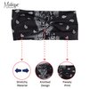 Motique Accessories Paisley Black Twist Turband Wide Headwrap Hair Band for Women