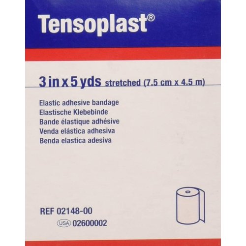 Tensoplast (Formerly Elastoplast) Elastic Bandage, tan to Reduce Edema, 3 inches X 5 Yards - 1 ea