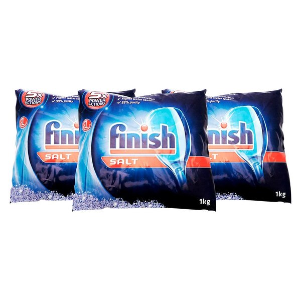 Finish Dishwasher Water Softener Salt for Bosch Dishwasher, 2.2 lbs (Pack of 3)