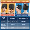 sticro Form Fitting Heated Headache Cap, 3 Temp Settings Steam Migraine Hat Heated Eye Mask for Dry Eyes, Sinus Pressure Relief, Tension Headache