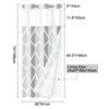 Yiatn No Hook Grey Small Stall Shower Curtain with Snap in Fabric Liner Set - Hotel Style with See Through Mesh Top Window, Modern Geometric Waterdrop Design,Water-Repellent & Washable, 36x74 INCH