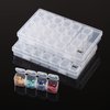 Mr. Pen- Diamond Painting Bead Storage Containers, 28 Grids, 2 Pack, Includes 160pcs Label Stickers, Diamond Art Bead BoxOrganizer