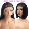 Wig Band 2 Pcs Elastic Bands for Wig Lace Front Wig Edge Band for Women Wig Bands for Keeping Wigs in Place Lace Melting Band for Baby Hair Wig Grip Headband Edge Wrap to Lay Edges Wig Accessories