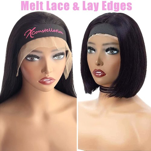 Wig Band 2 Pcs Elastic Bands for Wig Lace Front Wig Edge Band for Women Wig Bands for Keeping Wigs in Place Lace Melting Band for Baby Hair Wig Grip Headband Edge Wrap to Lay Edges Wig Accessories