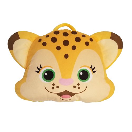 Word Party Nap Mat - Franny Pillow & Attached Blanket - Mat Rolls Into Pillow For Easy Storage - Great For Sleepovers and Naptime - Toddlers and Babies Will Love Cuddling With Their Favorite Character