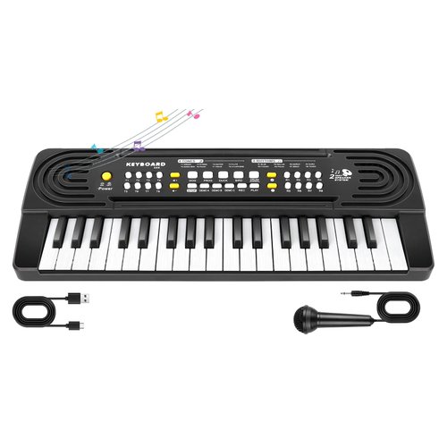 37 Key Upgrade Piano for Kids Music Toys for 3+ Year Old Kids Electronic Keyboard Piano for Beginners Learning Piano Chords Educational Toys for 3 4 5 6 7 8 Year Old Boys Girls Gifts Ages 3-8