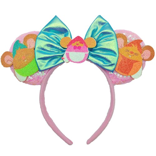 ZHENNAN Mouse Ears Headband for Women, Cinderella's Jack & Gus, Adjustable Headwear, Costume Headband, Plastic, Handmade, for Adults and Older Teenagers