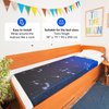 Sensory Compression Blanket | Lycra Bed Sheet for Kids & Adults | Deep Relaxing Feeling, Release Oxytocin | Helps With: SPD, Anxiety, ADHD, Autism | Star Theme | Breathable & Stretchable | Twin