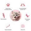 KALAMANDA Cat Collar Toy, Cat Feather Neck Collar Toy with 6 Replacement Refills, Interactive Self Playing Toys with Bell for Indoor Kittens Small Animals