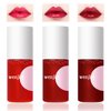 3 Colors Lip Tint Stain Set,Mini Velvet Lip Tint Watery Lip Stain Long Lasting Waterproof Moisturizing Lip & Cheek Tint,Hydrating,Natural Glossy Liquid Lipstick Lip Gloss Kits for Women(Set 02,03,04)