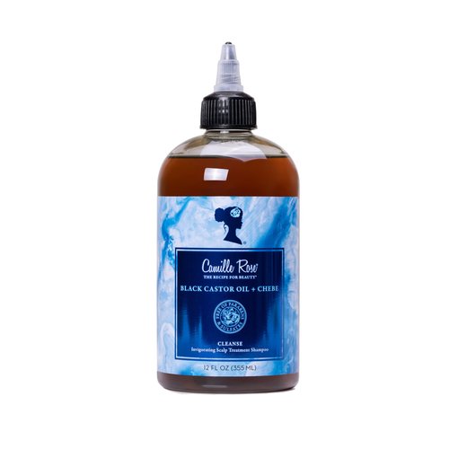 Camille Rose Black Castor Oil &amp; Chebe Hair Cleanse, Invigorating Scalp Treatment Shampoo to Stren...