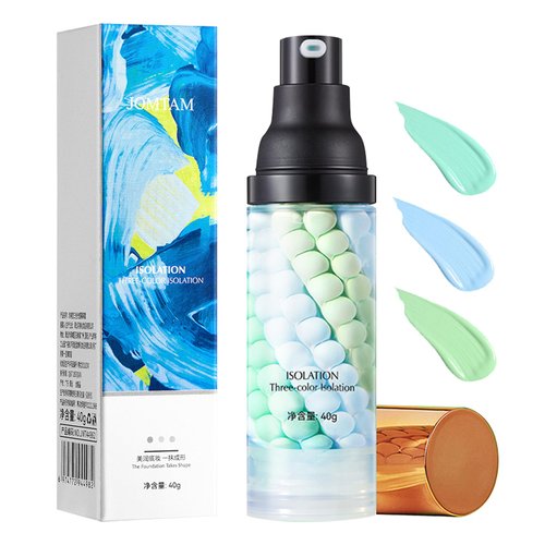 One Step Color Corrector,Color Correcting Facial Serum,Color Corrector Isolation Cream,Moisturizing Long Lasting Oil Control Invisible Pore Face Concealer Foundation Makeup Primer Base for Face
