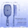 UNbrush Mini Holiday Hair Brush for Pain-Free Brushing On All Wet/Dry Hair Types — Mini UNbrush Detangling Brush with Durable Anti-Static Bristles, Lightweight & Vented — Christmas Hair Care Gifts