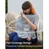 ChouChouter Breathable Nursing Cover for Breastfeeding Essentials, Privacy Breastfeeding Cover for Women, Multi-Use as a Stroller cover, Scarf, Pumping Cover