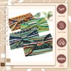 STGDAK Boho Headbands for Women African Striped Hair Band Wide Hair Wrap Trendy Knotted Hair Bandana Elastic Fabric Head Turbans Yoga Running Sports Workout Hair Accessories for Women Girls 4PCS