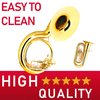 Libretto Low Brass ALL-INCLUSIVE Cleaning Kit with Instructions: Valve Oil + Slide Grease + Cleaning Cloth + Mouthpiece/Valve/Bore Brushes. A Great Gift for Tuba, Euphonium, Baritone, Sousaphone &More