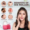 Ice Roller Pink for Face to Enhance The Glow Naturally and Skincare, Ice Facial Cube Face Massager, Silicone Ice Mold for Beauty and Skincare Gift for Women Ice Roller (Pink)