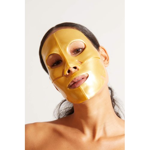 SKIN GYM Youth Haus 24K Gold Face Mask | Collagen & Hyaluronic Acid Infused | Retinol & Bakuchiol for Youthful Radiance | Restorative Mask for Natural Beauty & Sparkling Self-Care Routine, 1 Patch