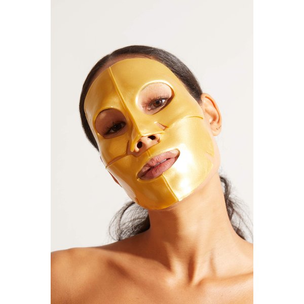 SKIN GYM Youth Haus 24K Gold Face Mask | Collagen & Hyaluronic Acid Infused | Retinol & Bakuchiol for Youthful Radiance | Restorative Mask for Natural Beauty & Sparkling Self-Care Routine, 1 Patch