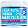 ENVISHA Urea Cream 42 Percent for Feet - 42% Urea Foot Cream with 2% Salicylic Acid - For Feet, Hands, Heels, Elbows, Nails & Knees - 4 oz
