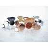 Rose gold silver or dark silver tone circles metal hair claw clip for medium (Primary color: Rose gold)