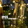 2 Pack Solar String Lights Outdoor, 200 LED Extra-Long 72FT Solar Powered Lights with 8 Lighting Modes, Waterproof Outdoor Lighting Decoration for Garden, Patio, Balcony, Xmas, Wedding, Party (Warm)
