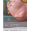 HAUCOZE Piggy Bank Coin Bank Pig Statue Gifts Modern Sculpture Home Decor Table Centerpiece Crafts Polyresin Arts Pink 8.3inch