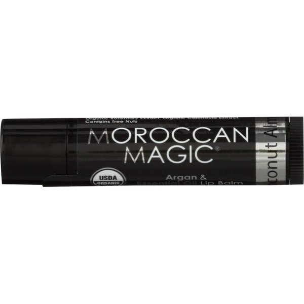 MOROCCAN MAGIC Organic Coconut Almond Argan Lip Balm, 0.15 OZ