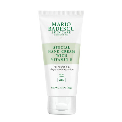 Mario Badescu Unscented Hand Cream with Vitamin E for Men and Women, Non-Greasy, Light and Fast-Absorbing Hand Cream for Dry Cracked Hands, Ideal for All Skin Types, 3 Oz