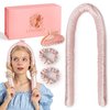 LuxCurls Heatless Hair Curler Set - Silk Curling Rods with Scrunchies & Claw Clip for No-Heat Curls, Comfortable Sleep-In Hair Curlers