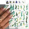 3D Marble Nail Stickers for Women 6 Colors Marble Nail Decals Blooming Nail Art Stickers Bronzing Nail Sticker Watercolor Smudge Self Adhesive Stickers for Nails Gold Foil Nail Designs Nail Supplies