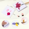 Nogeqi 50 Sheets Nail Art Palette Paper, Disposable Gel Nail Polish Palette, Makeup Mixing Palette, Nail Paper Sheets, Disposable Nail Mats, Nail Pallet for Nail Art Mixing Tool Nail Supplies