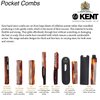 Kent 82T Hair Comb and Wide Tooth Beard Straightener for Hair Care - Folding Saw Cut Wide Tooth Comb Hair Straightener/Switchblade Comb Detangling Comb Hair Straightener Comb (4") (PACK OF 6)