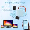 Mini Karaoke Machine for Kids Adults, Portable Karaoke Machine,Bluetooth Speaker with 2 Wireless Microphones and LED Lights, Birthday Gifts for Girls Ages 4, 5, 6, 7, 8, 9, 10, 12+ (Blue)