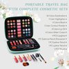 Color Nymph Beginner Makeup Kits Gift for Teens, Makeup Palettes with Reusable Handbag Includes 36 Colors Eyeshadow Blushes Bronzer Highlighter 4 Colors Lipgloss, Lip Oil Brushes Mint Green