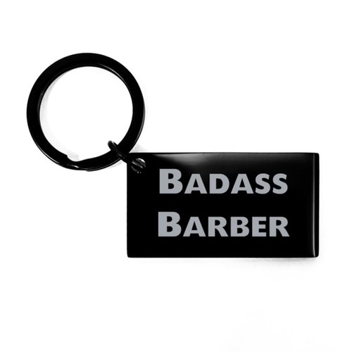 Unique Idea Barber Gifts, Badass Barber, Fun Keychain For Coworkers From Friends, Barber scissors, Barber clippers, Barber combs, Barber razors, Barber supplies