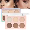 evpct 6 Colors Face Contour and Highlight Palette Face Contouring Makeup Kit for Beginners Cream Contour Palette for Mature Skin Cream Foundation Concealer Bronzer Powder Highlighter Makeup Palette